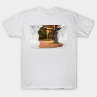 Tree Swing In Autumn 6 T-Shirt